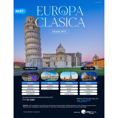 Europa Clásica desde Monterrey 2027